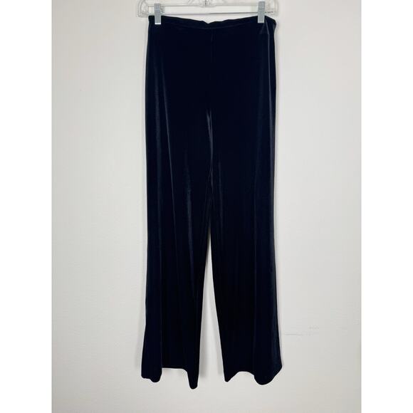 Didier Parakian Velvet Pants US 8 High Waisted Wide Leg Made In France - Picture 3 of 9
